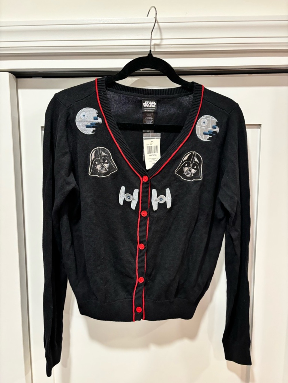 NWT Star Wars x Her Universe Vader Death Star Embroidered Cardigan Size Small